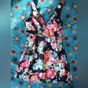 Iron Fist Skull Print Dress